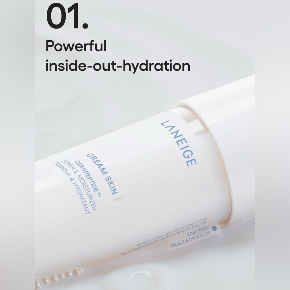NWT Laneige Cream Skin Cerapeptide Toner + Moisturizer 15mL - Picture 2 of 10